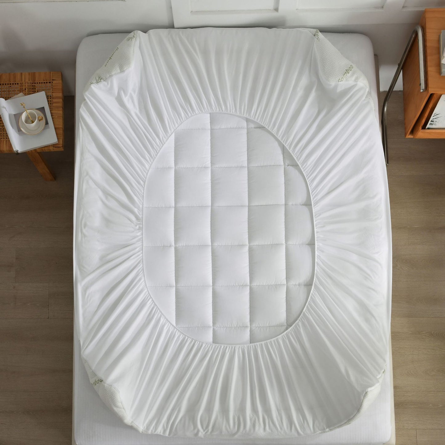 Waterproof Bamboo Mattress Protector – Cool & Protective Sleep