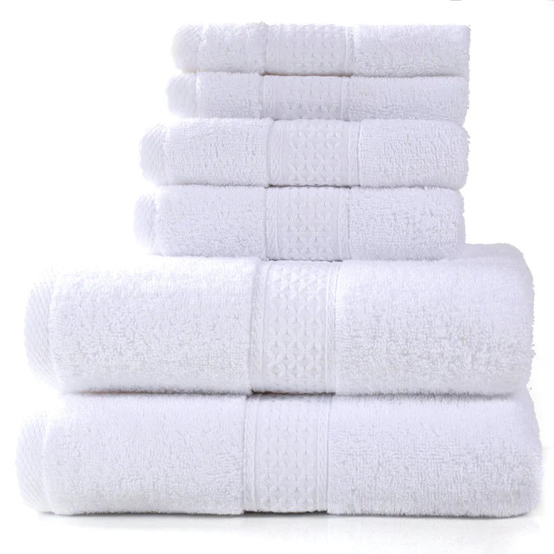 Premium Cotton Absorbent Towel Bath Towels 6-Piece Set