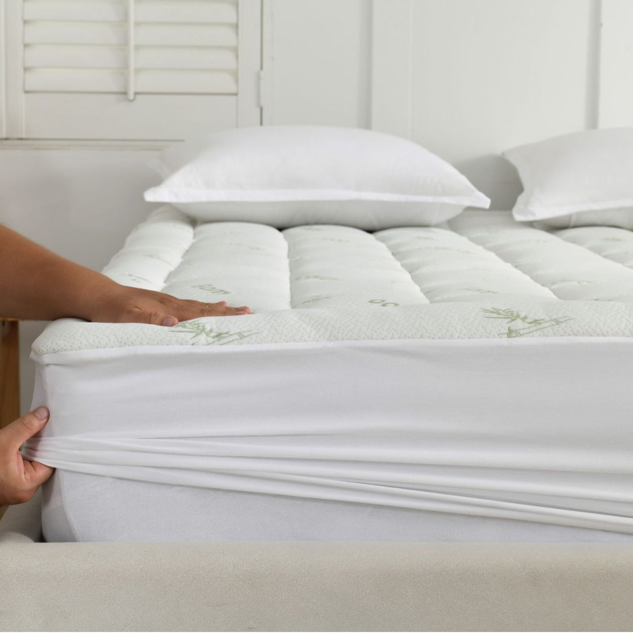 Waterproof Bamboo Mattress Protector – Cool & Protective Sleep