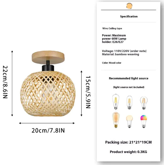 Bamboo Glow Lamp – Serenity & Timeless Elegance