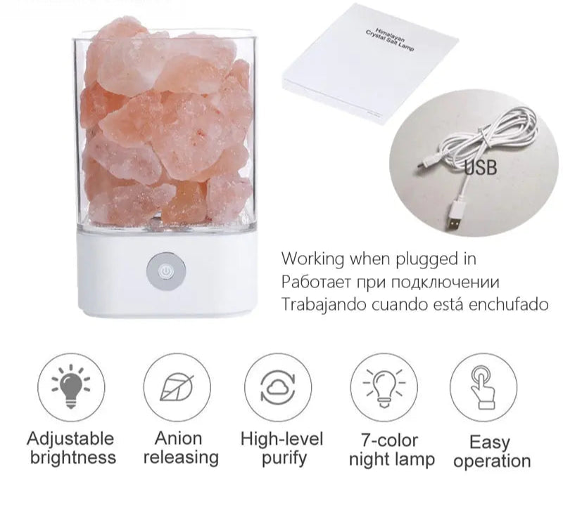 Crystal Himalayan Salt Lamp – Purify & Illuminate