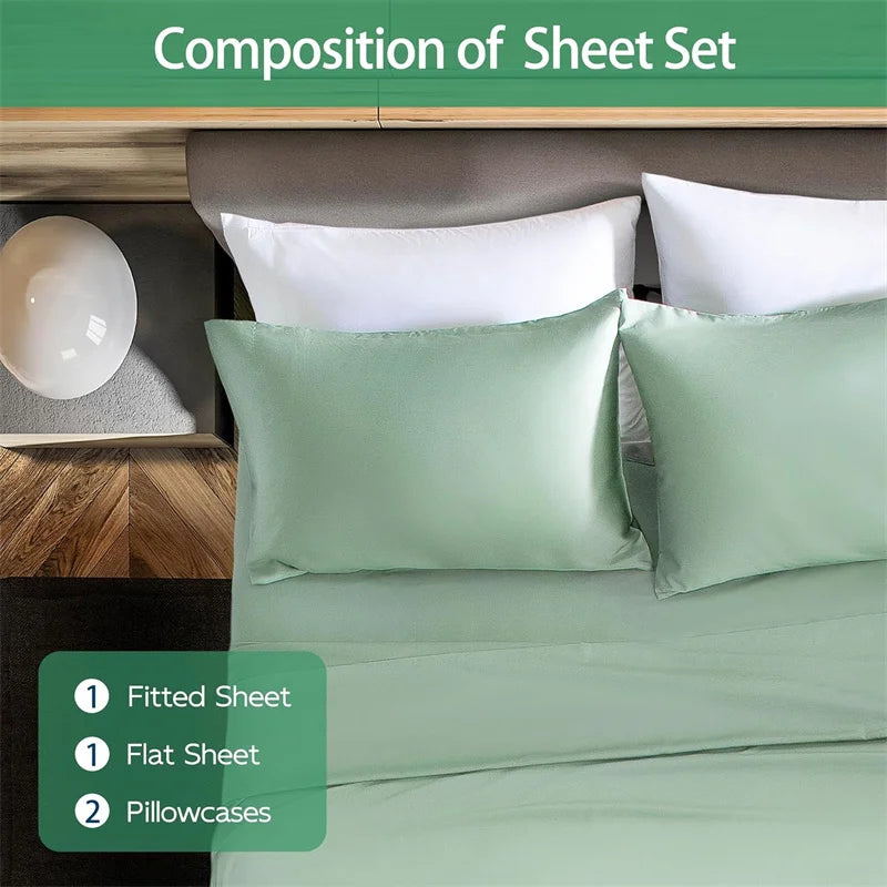 100% Organic Pure Bamboo Bed Sheet Set – Ultra-Soft, Cooling and Luxury