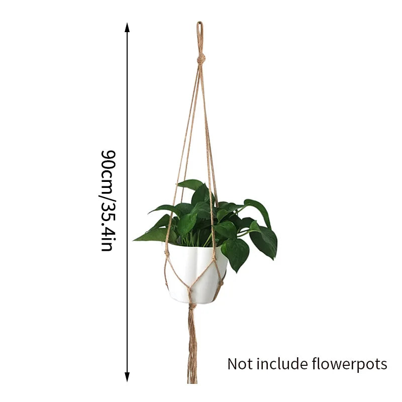 Handmade Macrame Plant Hanger – Boho Hanging Basket for Home & Garden