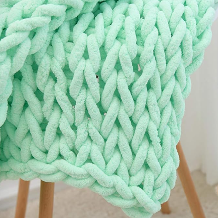 Zen Weighted Knitted Blanket – Calm & Restful Sleep