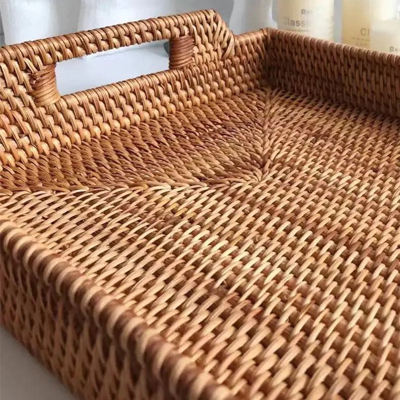 Handmade Rectangle Rattan – Natural Elegance & Warmth