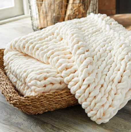 Zen Weighted Knitted Blanket – Calm & Restful Sleep