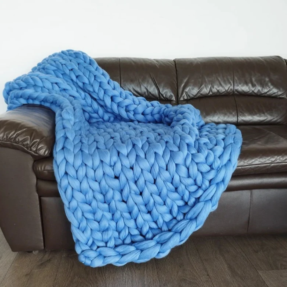 Zen Weighted Knitted Blanket – Calm & Restful Sleep