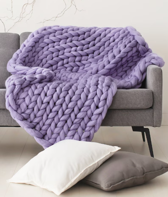 Zen Weighted Knitted Blanket – Calm & Restful Sleep